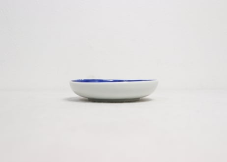 明治前期色絵麦に鳥図小皿 釉剥げ,絵付け個体差有り