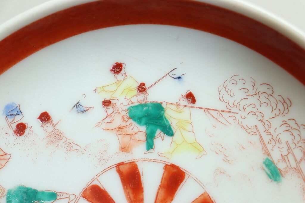 小皿二十四孝のうち10枚日本製明治頃図変わり絵変わり