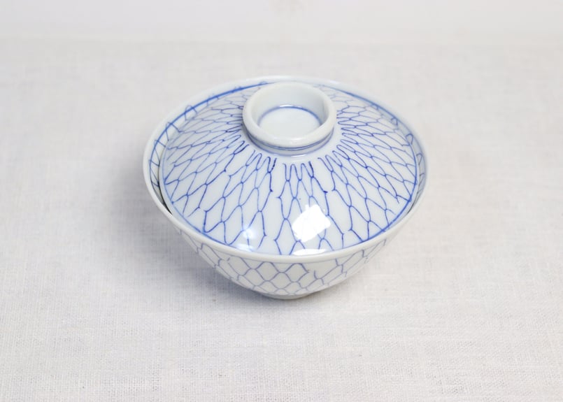 京焼　むぎわら手蓋付碗　7客　10cm　大正～昭和初期 京焼 むぎわら手蓋付碗 7客 10cm 大正～昭和初期 - メルカリ