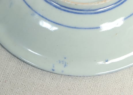 明治後期～大正銅判菊と角花弁図6寸皿