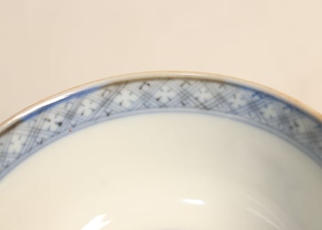 明治前期色絵牡丹と松図蓋茶碗
