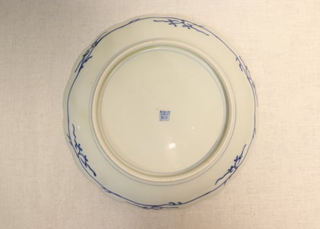 明治前期色絵桐と鳳凰図7寸皿①