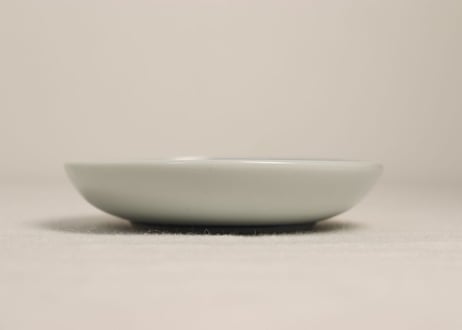 明治後期~大正銅判梅に扇図小皿