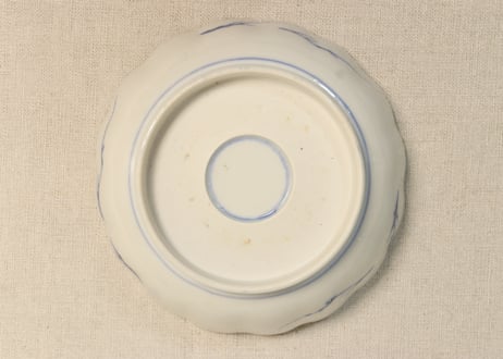 明治前期色絵四方に花図なます皿