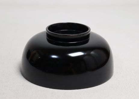 総黒沈金羊歯図吸物椀