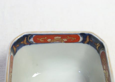 明治前期色絵花と富士図角向付