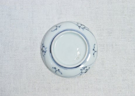 江戸中期染付竹林図豆皿　5客組