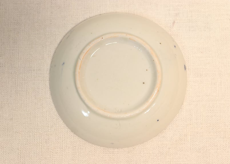 明治後期～大正銅判三方牡丹図小皿 | 吉祥寺PukuPuku