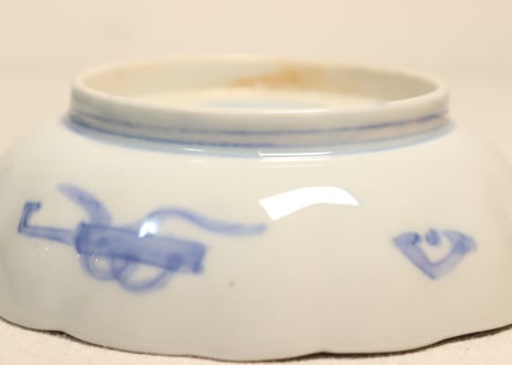 明治前期色絵紫陽花図なます皿