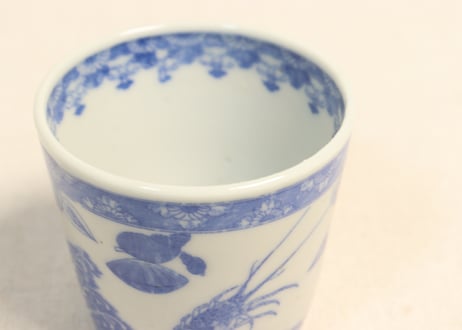 明治後期～大正銅判貝尽くし図猪口①