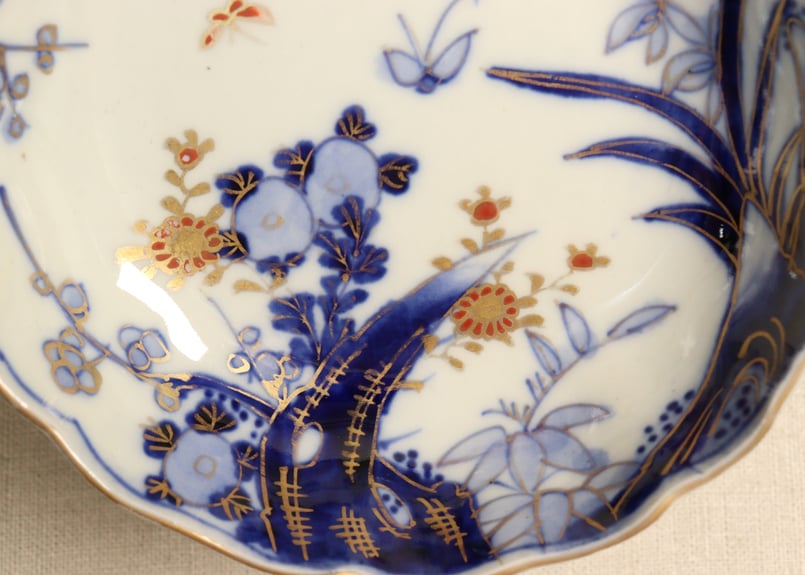 明治前期金彩四君子図通り物なます皿 | 吉祥寺PukuPuku