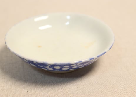 明治後期~大正銅判氷裂に梅図飯茶碗②少甘手