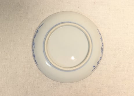 明治後期～大正銅判鹿と満月図小皿①
