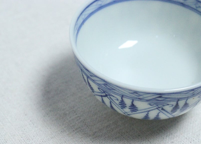 松竹梅手描き　漆器椀6客　大正時代 松竹梅手描き 漆器椀6客 大正時代