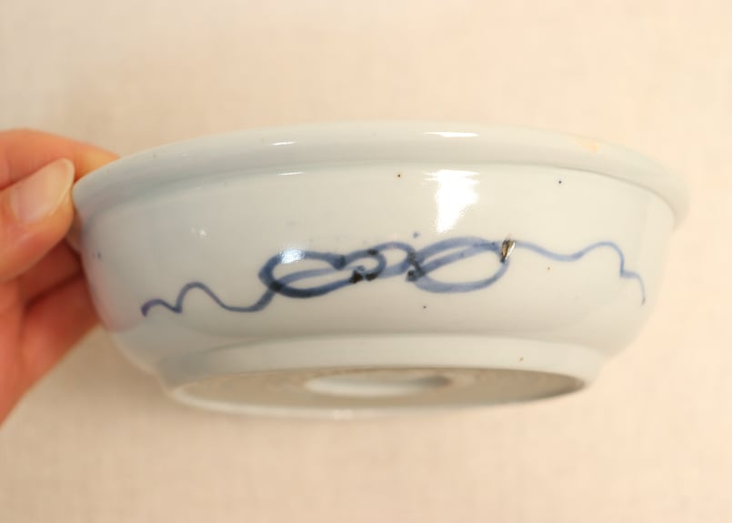 江戸幕末染付山水図春寒鉢② フリモノ | 吉祥寺PukuPuku