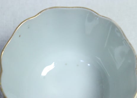 明治前期色絵宝に梅と菊図向付