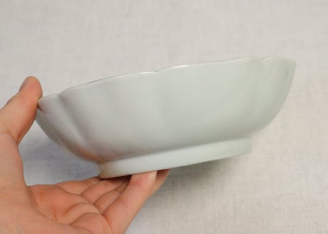 江戸幕末染付山葡萄図なます皿