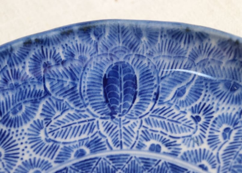 明治前期紙刷八方牡丹図7寸皿 | 吉祥寺PukuPuku 明治前期紙刷八方牡丹図7寸皿 | 吉祥寺PukuPuku
