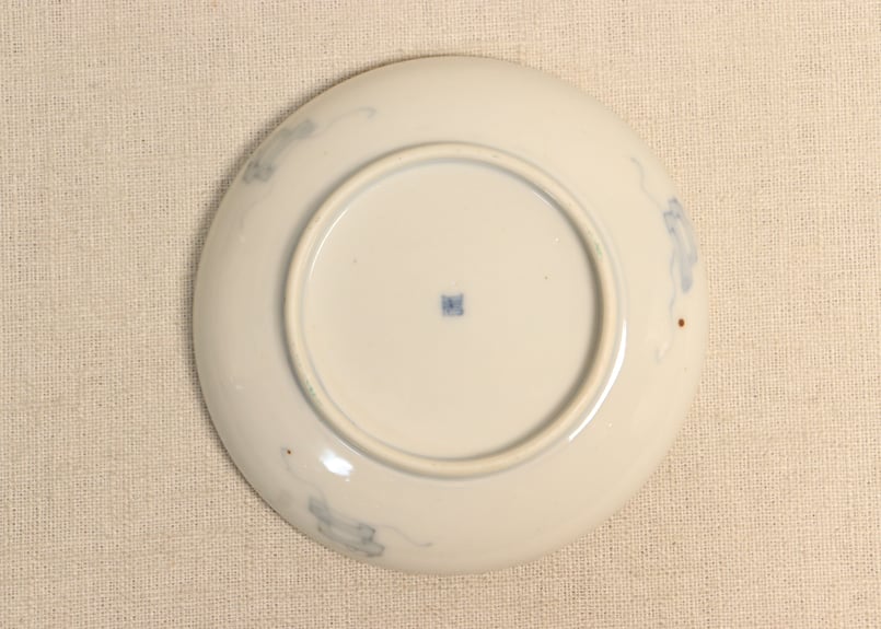明治時代の、上品な色絵小皿五点です。 明治前期色絵ザクロに鳥図尺5寸皿 | 吉祥寺PukuPuku