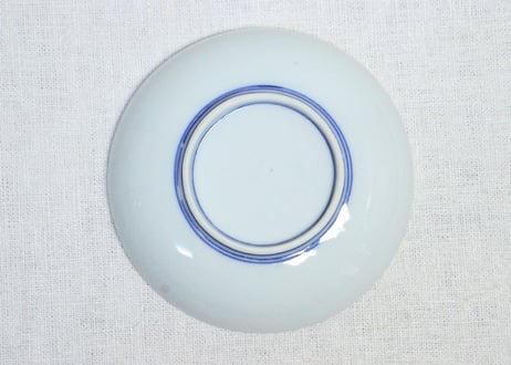 明治後期～大正染付梅図小皿