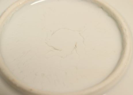 明治後期～大正銅判色絵龍と梅図5寸皿