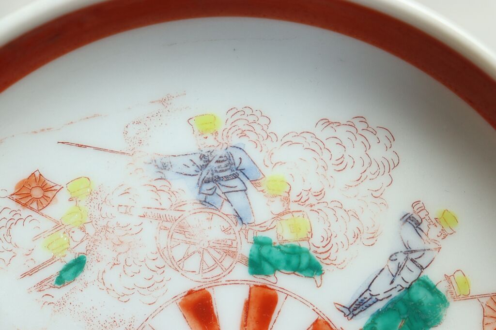 小皿 二十四孝のうち10枚 日本製 明治頃 図変わり 絵変わり 小皿