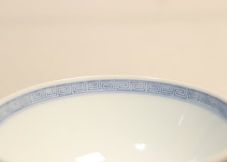 大正～昭和戦前ゴム判松竹梅図飯茶碗