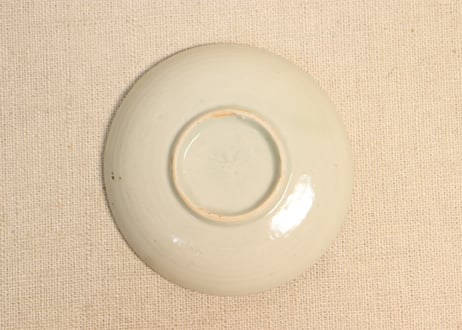 江戸後期染付寿文字と蝙蝠図豆皿②フリモノ