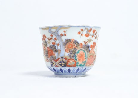 明治前期色絵四君子図向付①