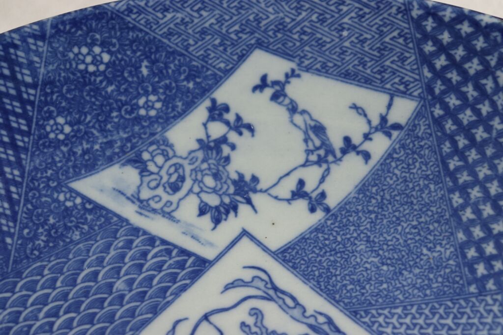 明治後期~大正銅判窓絵散らし図尺皿 | 吉祥寺PukuPuku