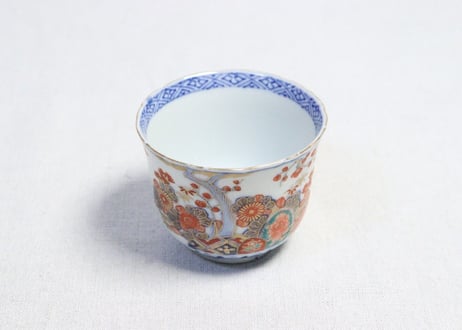 明治前期色絵四君子図向付①
