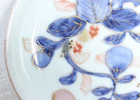 江戸中期色絵茄子図小皿①
