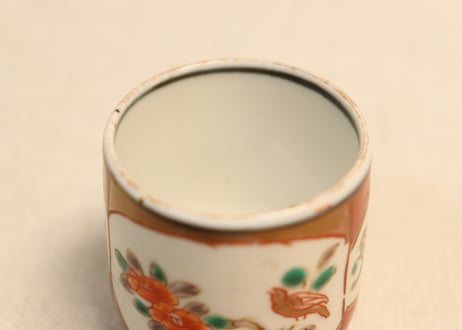 明治前期色絵花鳥図のぞき