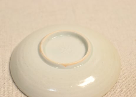 江戸後期染付寿文字と蝙蝠図豆皿①