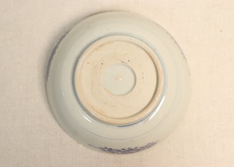 明治後期~大正銅判鹿と紅葉図６寸鉢 少甘手