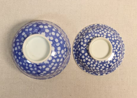明治後期~大正銅判氷裂に梅図飯茶碗①