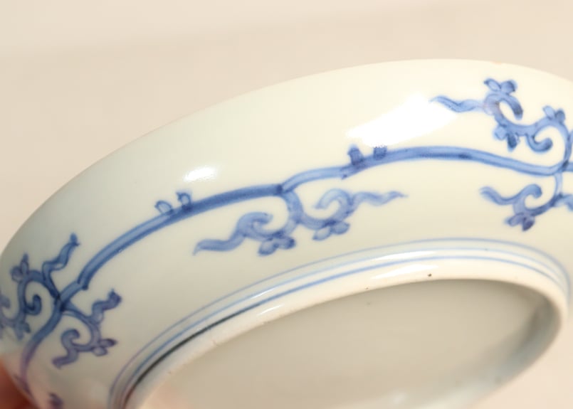 送料無料　旧家蔵出　江戸時代山水楼閣図染付湯呑/蕎麦猪口/茶杯５客　茶道具 送料無料 旧家蔵出 江戸時代山水楼閣図染付湯呑/蕎麦猪口/茶杯5