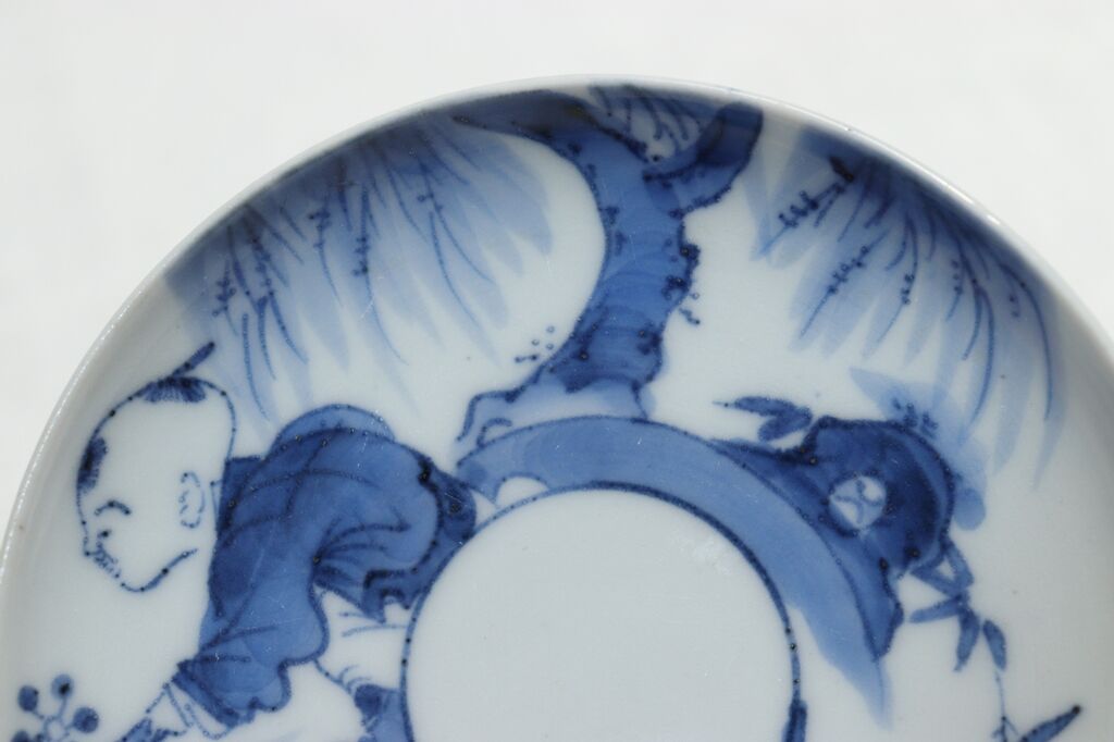 kanabird 二点令仙帯留\幕末染付赤絵足つき小鉢　向付　三客　上手物 CATEGORY 染付 | 吉祥寺PukuPuku