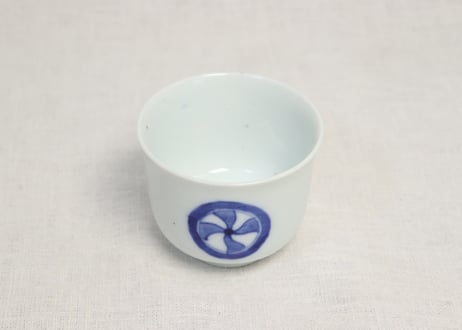 明治後期~大正染付三方丸文向付