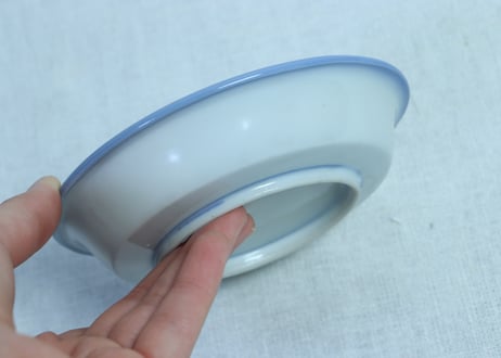 明治後期～大正銅判菊と鳥三羽図小皿