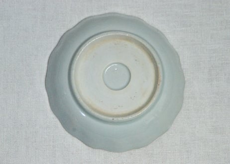 江戸幕末染付牡丹図なます皿