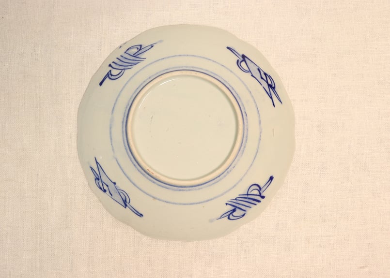 送料無料　幕末～明治　手書き達磨図小皿　径12.5ｃｍ 明治後期～大正銅判武者図9寸皿 山仁製 窯傷 | 吉祥寺PukuPuku