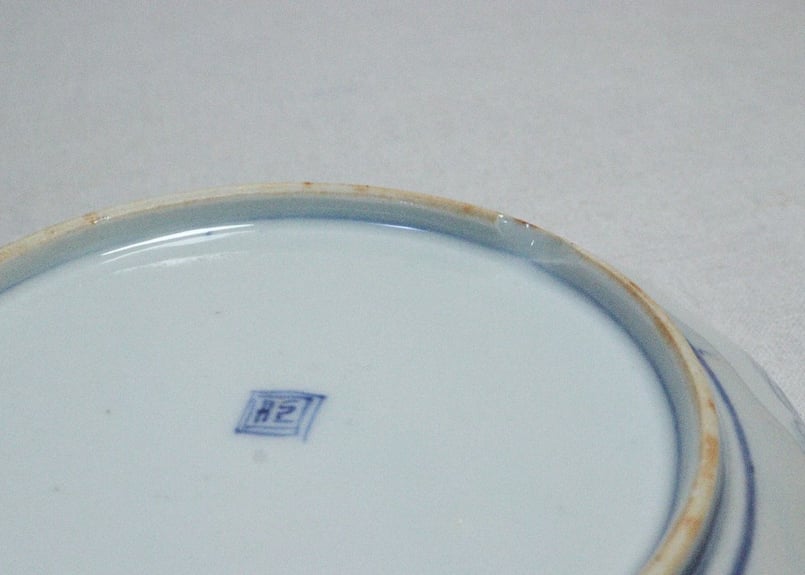 明治前期色絵桃に梅図7寸皿 | 吉祥寺PukuPuku