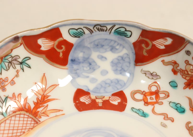 明治前期色絵竹梅と桐図通り物なます皿 | 吉祥寺PukuPuku