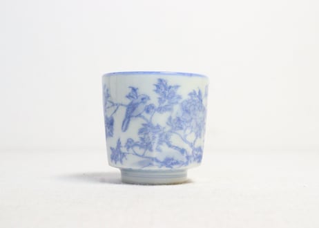 明治後期～大正銅判花鳥図筒向付