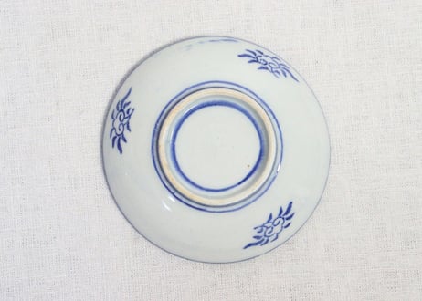 明治前期紙刷芭蕉図小皿