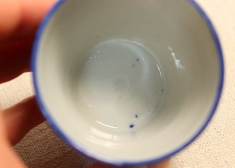 明治前期紙刷唐子図猪口