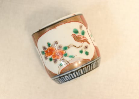 明治前期色絵花鳥図のぞき