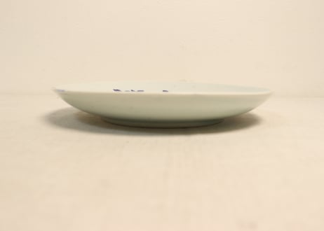 江戸幕末紙刷牡丹図７寸皿②　少甘手