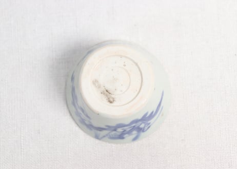 明治前期東北の焼染付雲龍図猪口